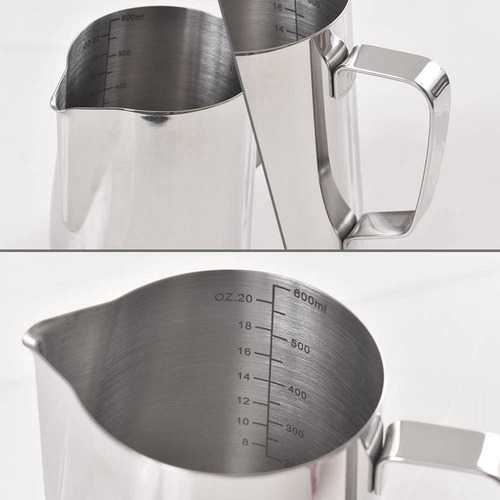 Imagen 4 de 9 de Pitcher X2 Jarras Barista Leche Arte Latte Cafe Pettish