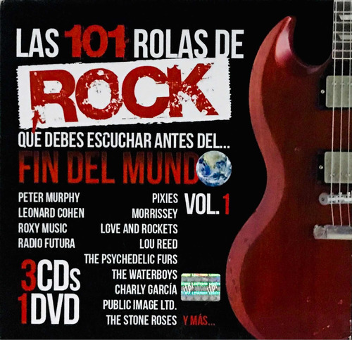 Las 101 Rolas De Rock Vol. 1, 3cds + 1dvd Seminuevos