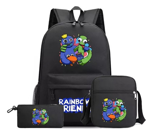 Mochila Con Accesorios Rainbow Friends 3 Piezas