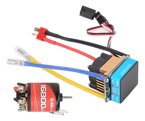 Motor 540 16800kv À Prova D'água 60a Escovado De Duas Vias E
