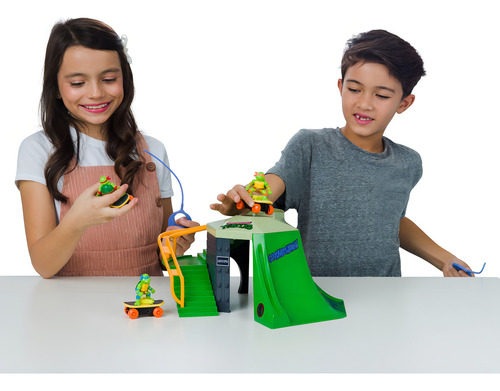 Playset Tortugas Ninja Juego Parque De Skate Mini Mayhem
