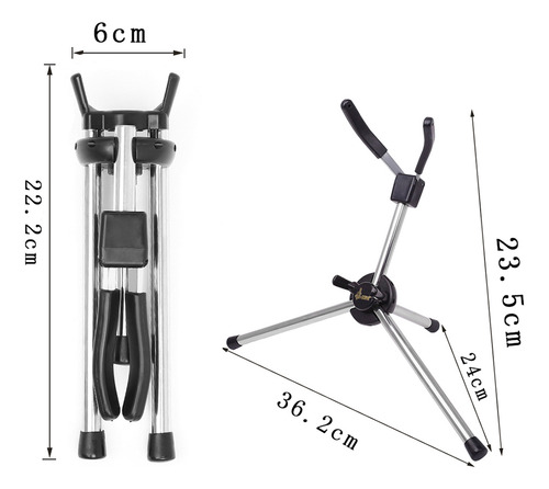 Soporte De Metal Para Saxo, Con Soporte De Metal, Plegable,