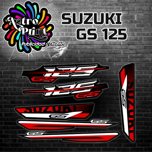 Kit De Calcomanias Suzuki Gs125