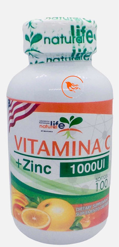 Vitamina C + Zinc 1000ui X100 Softg - Unidad a $400