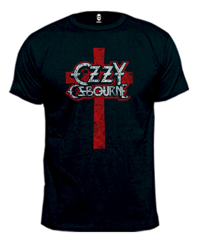Remera Ozzy Osbourne Cruz Logo Rock Metal 100% Algodón