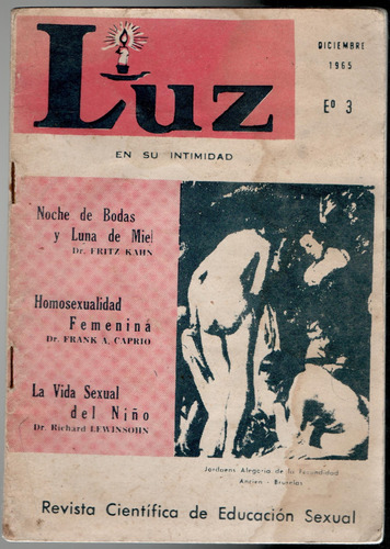 Luz, Revista Científica De Educación Sexual.n°1