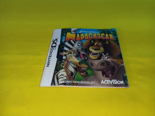 Manual Original Dreamworks Madagascar Nintendo  Ds