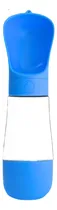 Comprar Garrafa Água Bebedouro Comedouro Viagem Passeio Pet Cães Cor Azul