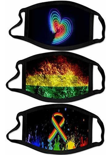 Orgullo Gay Bandera Del Arco Iris Boca Cubierta Decorat...