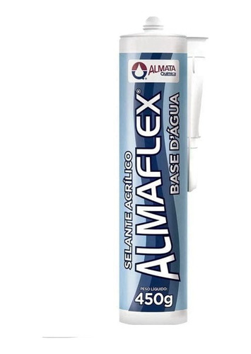 Caixa 4 Selante Silicone Branco Base Dagua 450g Almaflex