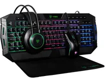 Comprar Kit Gamer Vsg Crux Audífono + Mouse + Teclado + Pad Mouse
