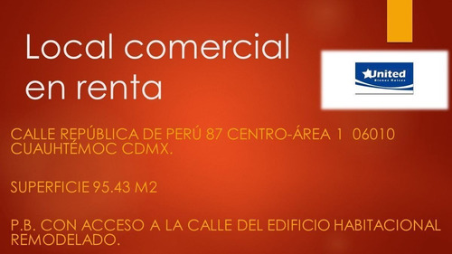 Imagen 1 de 8 de Local Comercial Centro Historico 98m2