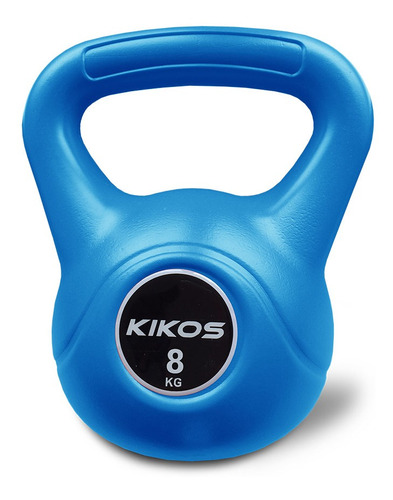 Kettlebell Kikos Cement Ps 8kg Cor Azul