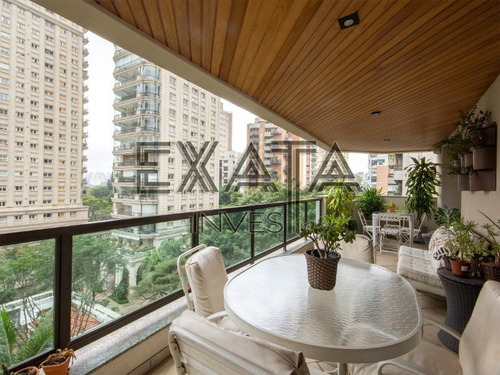 Imagem 9 de 30 de Morar No Local Mais Agradável De Um Dos Bairros Mais Cobiçados Da Capital: A Vila Nova Conceição. Arborizado E Seguro, Pertinho Do Parque Ibirapuera. 386,82m² Área Útil, Lavabo, Sa - Ap00717 - 693953