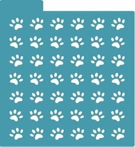 Stencil Mini Paws - Planilla Decorativa Reusable