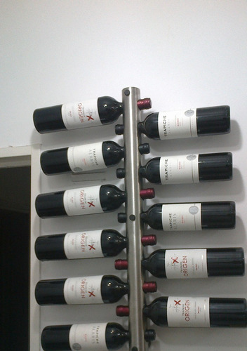 Vinoteca De Pared De Acero Inoxidable Para 6 Botellas
