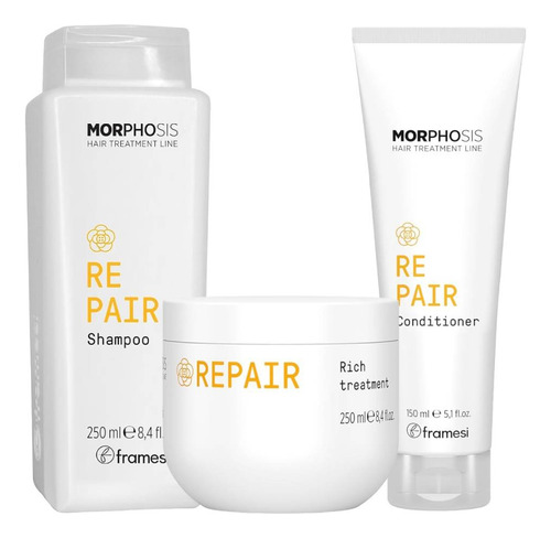 Kit Framesi | Morphosis | Repair Shampoo, Acon Y Mascara