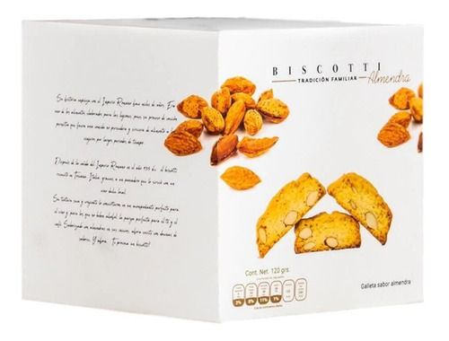 Galleta Biscotti Crujiente Sabor Almendra 120g  