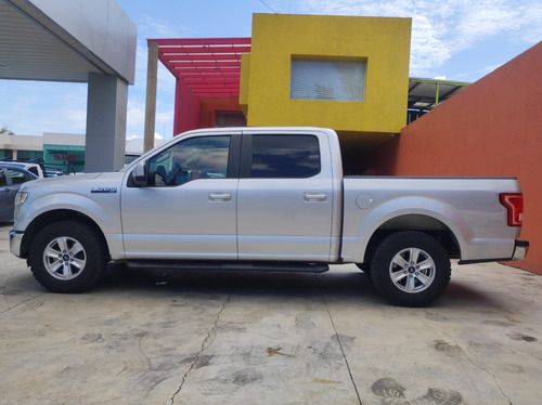 5.0 Ford Lobo Xlt 4x2 Supercrew 2015 Plata Estelar