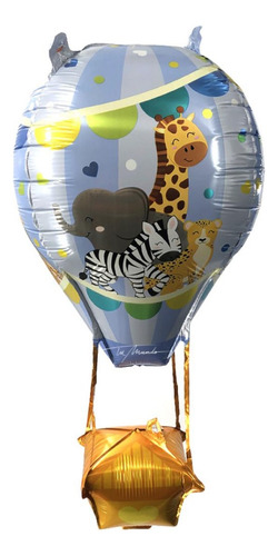 Globo Aerostático Animales 1 Unidad     60 Cm - Cotillon