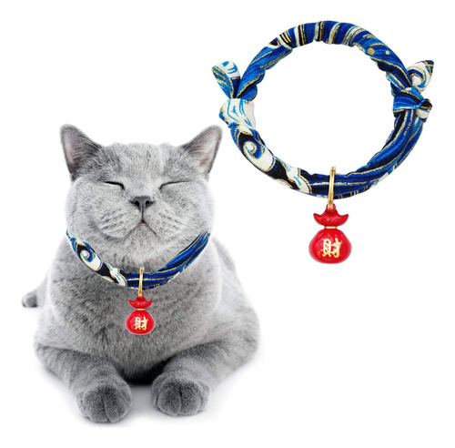 Hacraho Collar De Gato Con Campana, 1 Paquete De 1 Collar A.