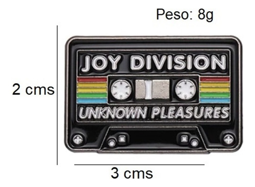 Pin Prendedor Joy Division Cassette Post Punk Esmaltado