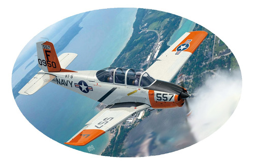 Avion A Escala Beechcraft T-34 Mentor Academy 1:48