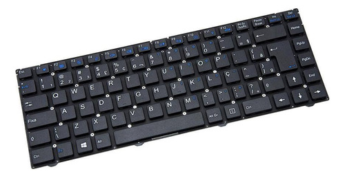 Teclado Para Notebook Itautec Infoway A7520 W7535 W7545 Preto Abnt2 F12 Wi-fi Marca Bringit Idioma Português Brasil