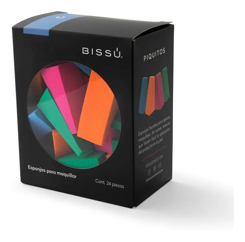 Esponjas Para Maquillaje Bissú Piquitos 24 Piezas