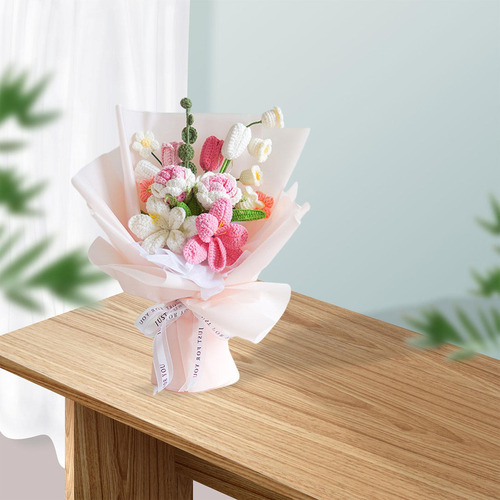 Cbh Flor Artificial Tejida, Regalo Del Día Papel De Regalo