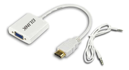 Adaptador Hdmi A Vga, Hdmi A Vga(macho A Hembra)1080p Gl-001