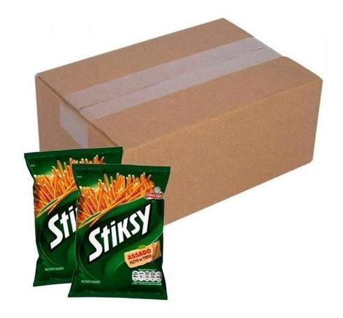 Mini Salgadinho Stiksy Elma Chips 48g Kit Com 50 Unidades