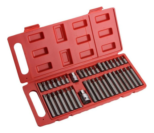 Jogo De Ferramentas Bit Torx Allen Multidentado Crv 40 Pçs