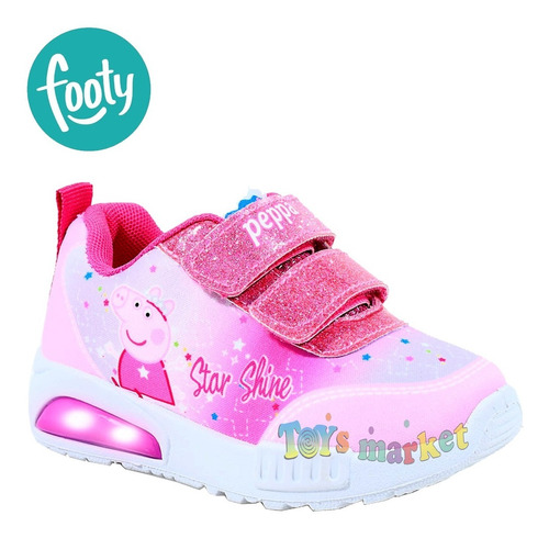 Zapatillas Con Luces Zapatilla Luz Peppa Pig Disney Footy