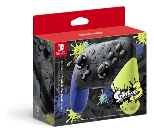 Joystick Pro Controller Splatoon 3 Nintendo Switch Nuevo