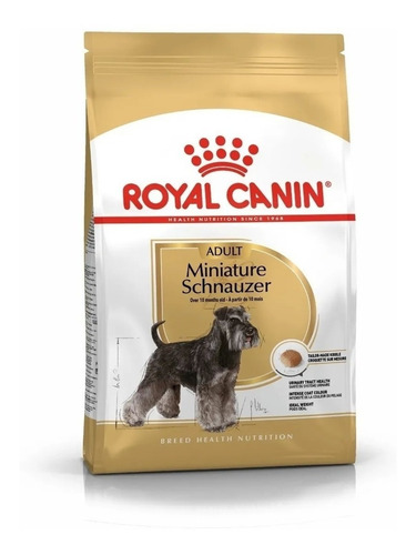 Alimento Royal Canin Breed Health Nutrition Miniature Schnauzer para perro adulto de raza mini sabor mix en bolsa de 3 kg