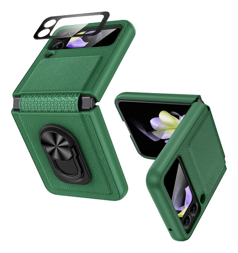 Funda Vego Con Cubre Cámara Para Galaxy Z Flip 4 Green