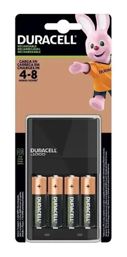 Cargador De Baterías Duracell Con 4 Baterías Aa