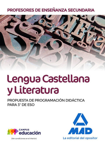 Libro Profesores De Enseã±anza Secundaria Lengua Castella...