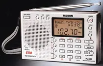Comprar Receptor de radio multibanda Tecsun Pl-380 Dsp Etm Pll, color plateado, baterías plateadas