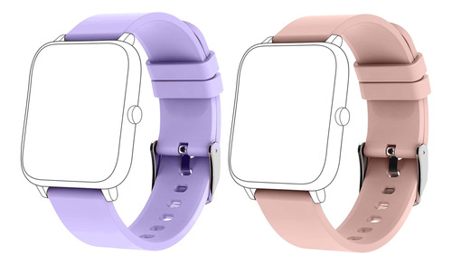 Correas De Reloj Inteligente Para Popglory P22, P32, P36, Co