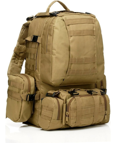 Mochila Táctica Militar 50l - Desmontable - 3 Piezas