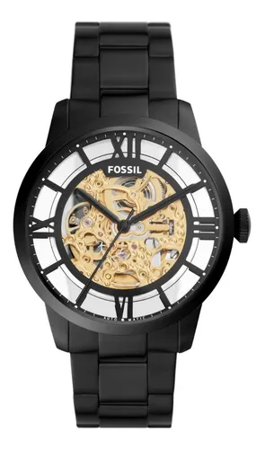 Reloj de pulsera Fossil The minimalist de cuerpo color negro