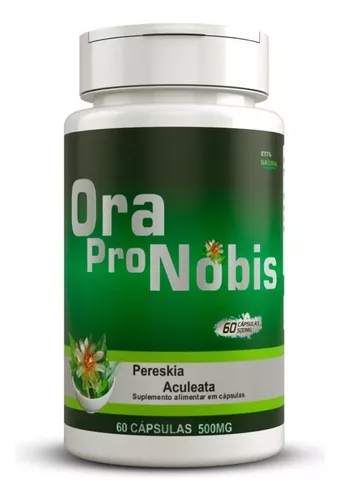 Ora Pro Nobis 500mg 60 Cápsulas Sabor Sem Sabor | MercadoLivre