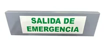 Comprar Señalamiento Letrero Decorativo Salida De Emergencia 35x10cm Color Gris