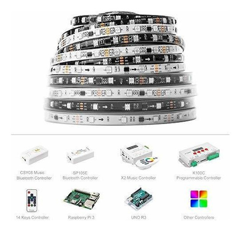 Tiras De Luz Led Btf-lighting Ws2811 Ic = Rgb Ic Tira De Led