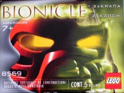 8569 Lego Bionicle 5 Máscaras Surtidas Kanohi Krana