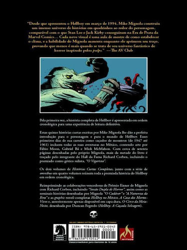 Hellboy Omnibus - Histórias Curtas Volume 1, De Mignola, Mike. Editora Mythos, Capa Mole Em Português