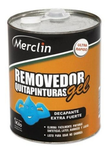 Removedor De Pintura Decapante Max Gel X 1 Litro Merclin