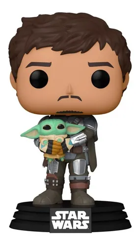 Funko Pop Star Wars The Mandalorian Mando Con Baby Yoda #461